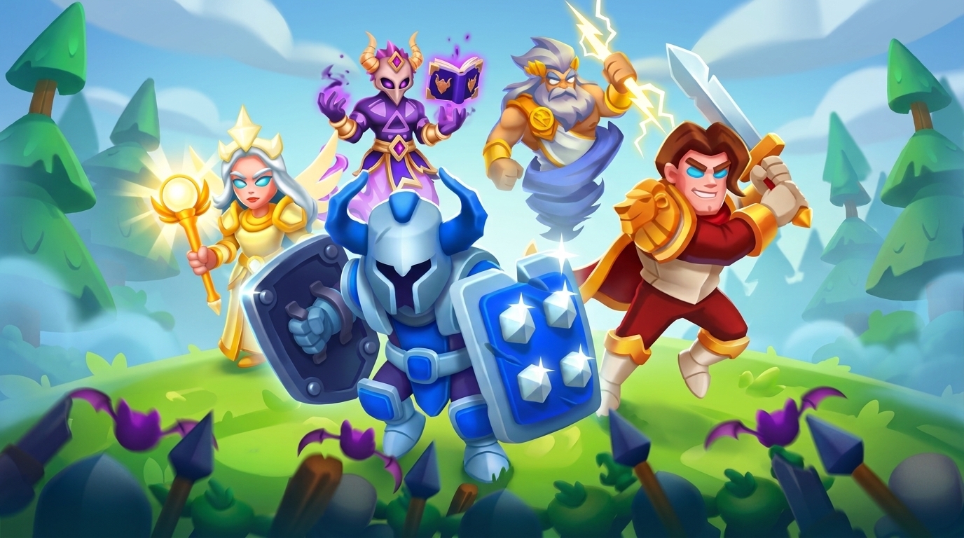 Discovery splash banner for Heroes vs. Hordes Discord server