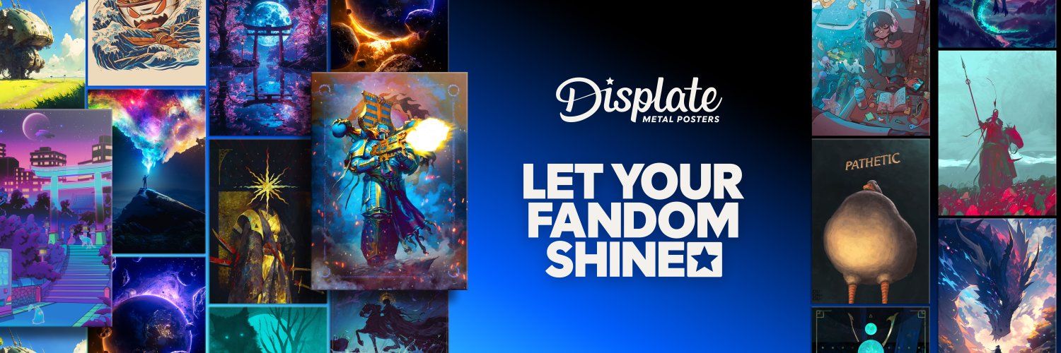 Discovery splash banner for Displate Discord server