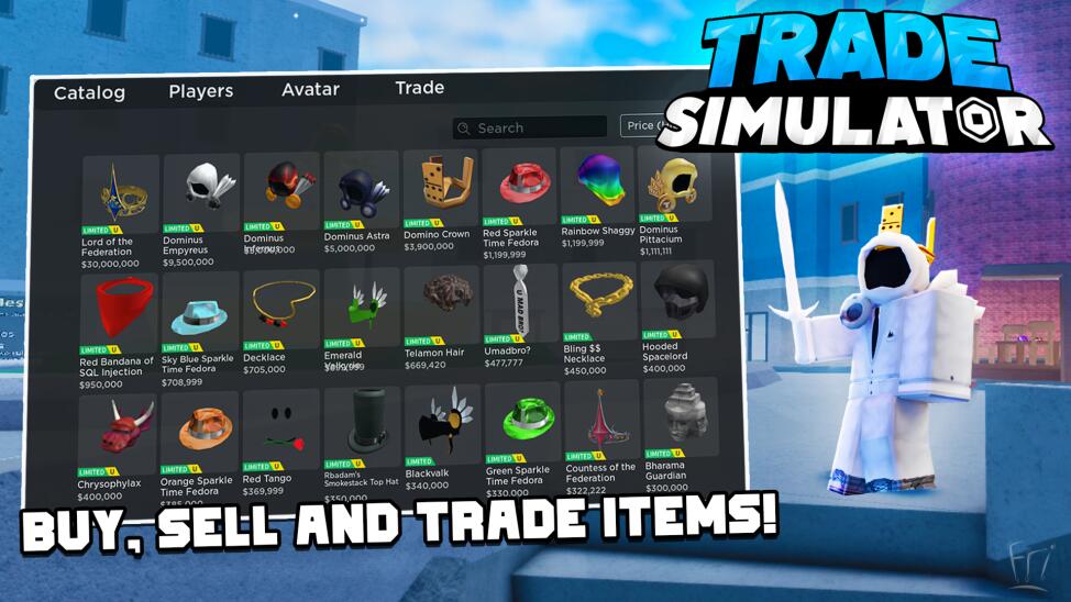 Discovery splash banner for Trade Simulator 1.5 Community Discord server