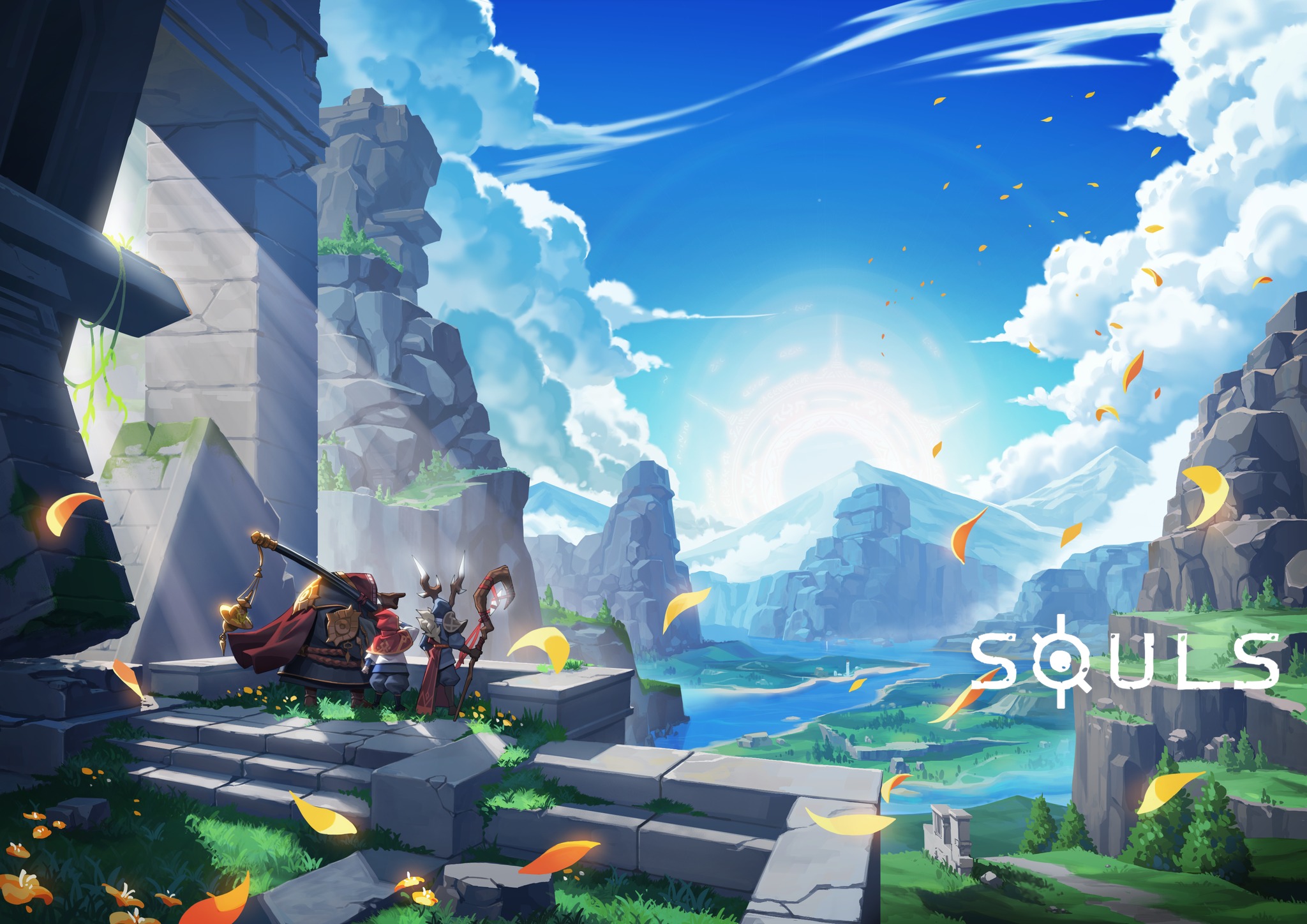 Discovery splash banner for SOULS Discord server