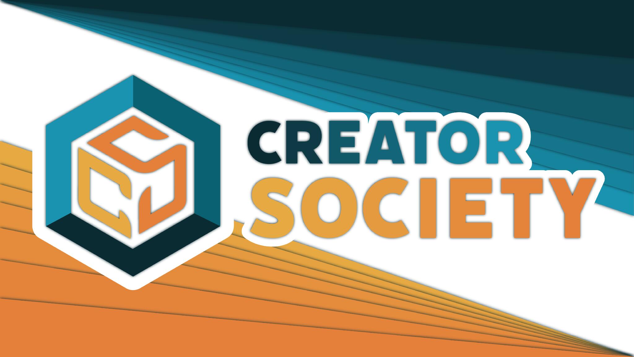 Discovery splash banner for Creator Society Discord server