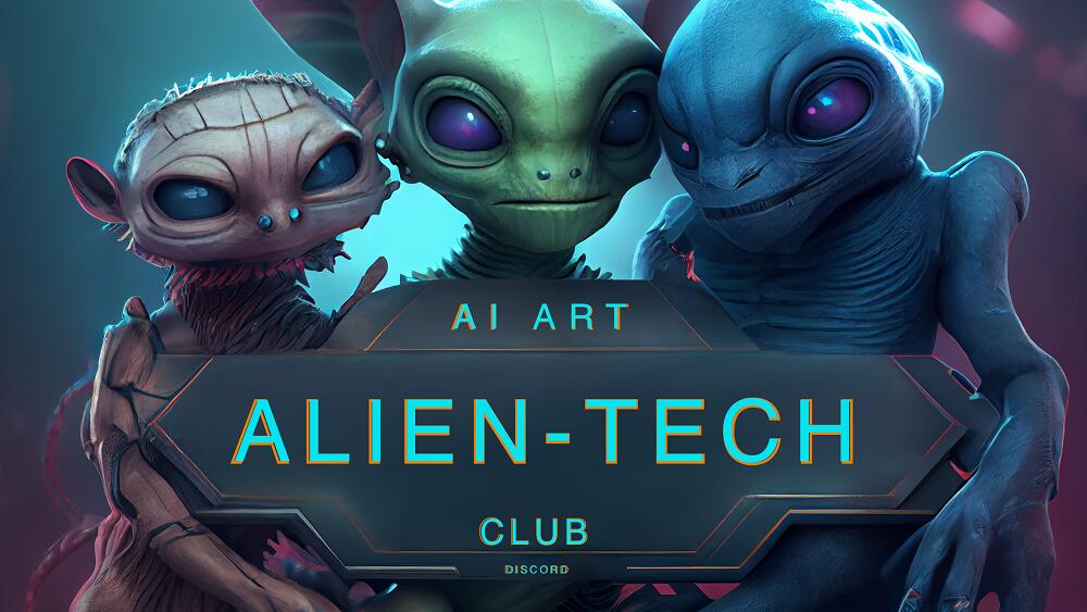 Discovery splash banner for Alien-Tech Club Discord server