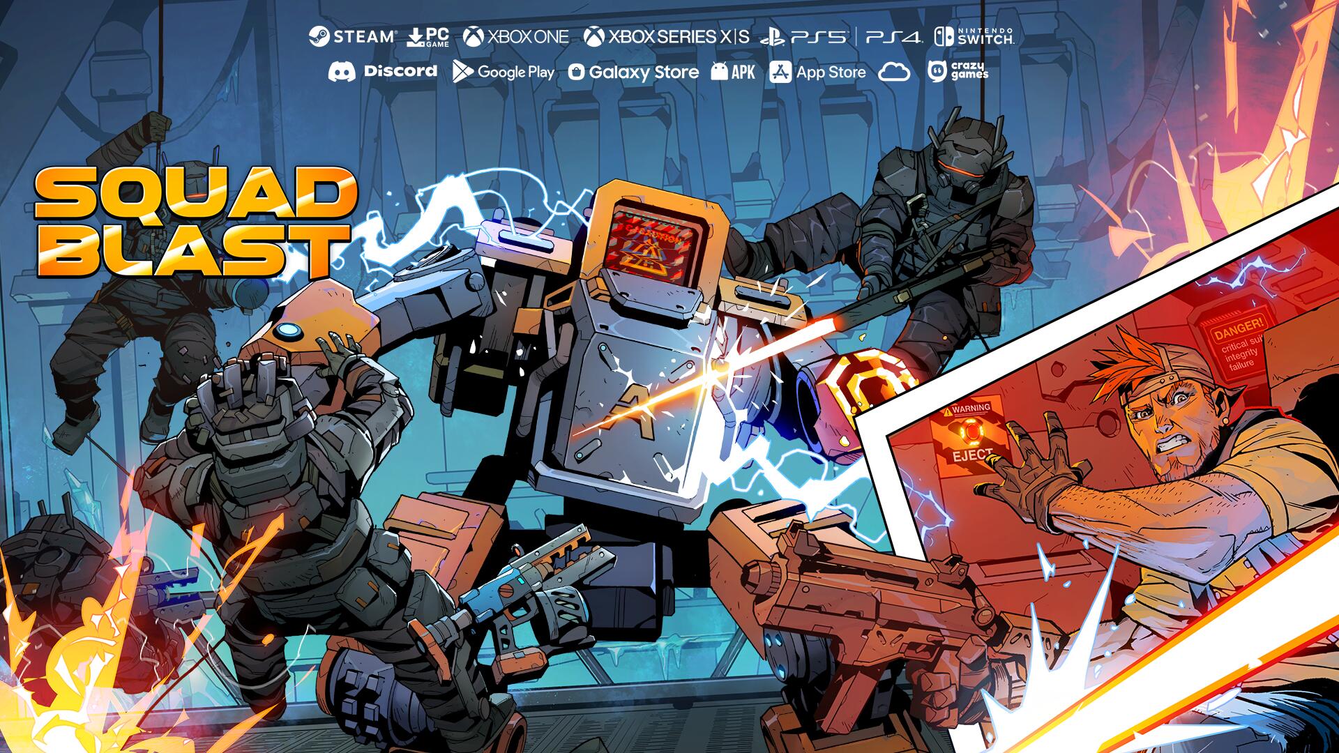 Discovery splash banner for SquadBlast Discord server
